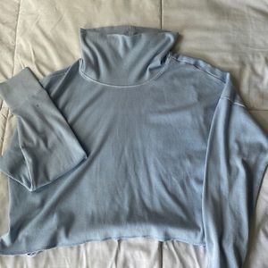blue turtleneck sweater from American Eagle